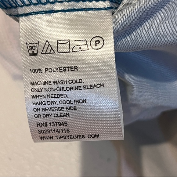 Tipsy Elves Retro Summer Swim Trunks Multicolor Gray Blue Stripe Mens Size 3XL - Picture 7 of 13